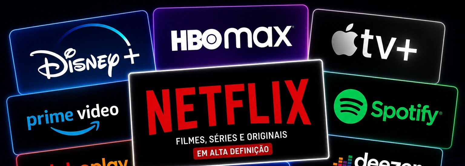 Serviços de streaming e +