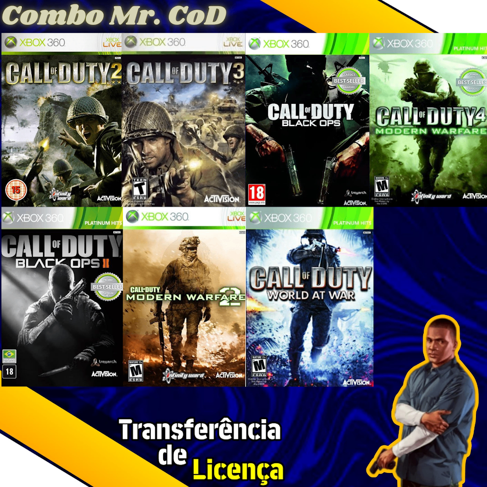 Combo Mr. CoD - Xbox 360 Licença