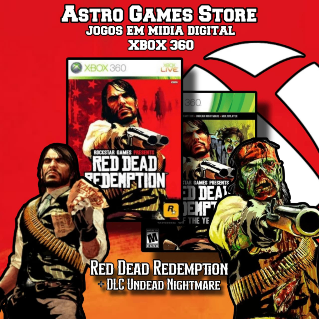 Red Dead Redemption + DLCs - Xbox 360 Licença