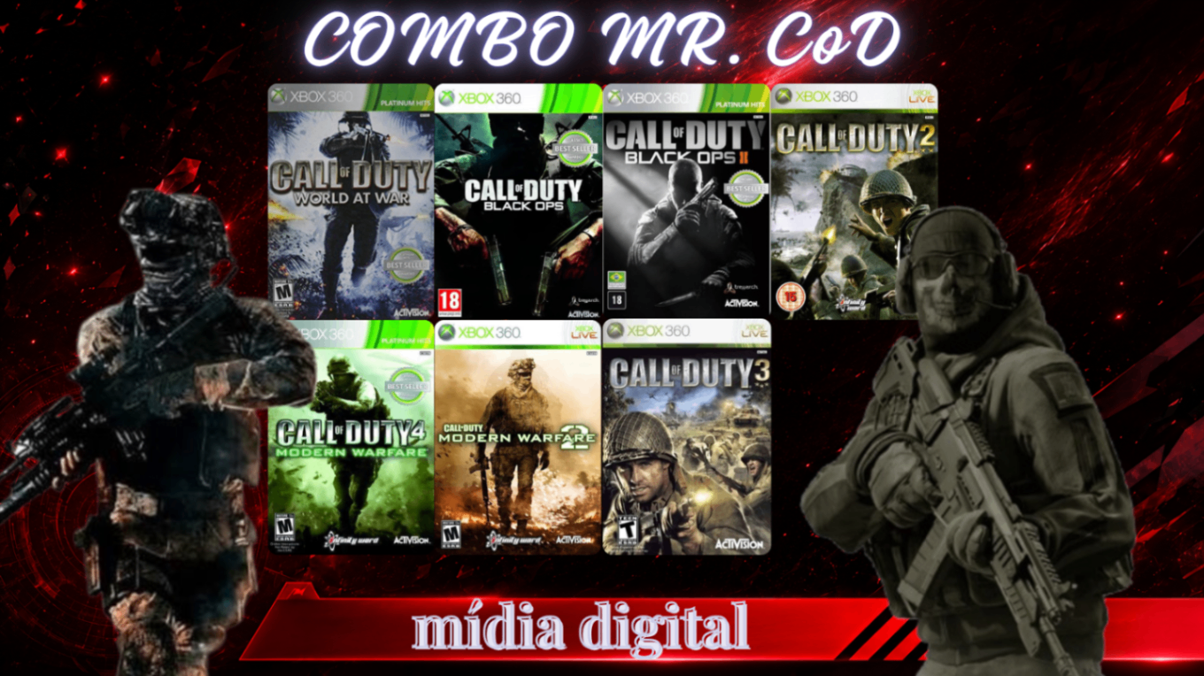 Combo Mr. CoD - Xbox 360