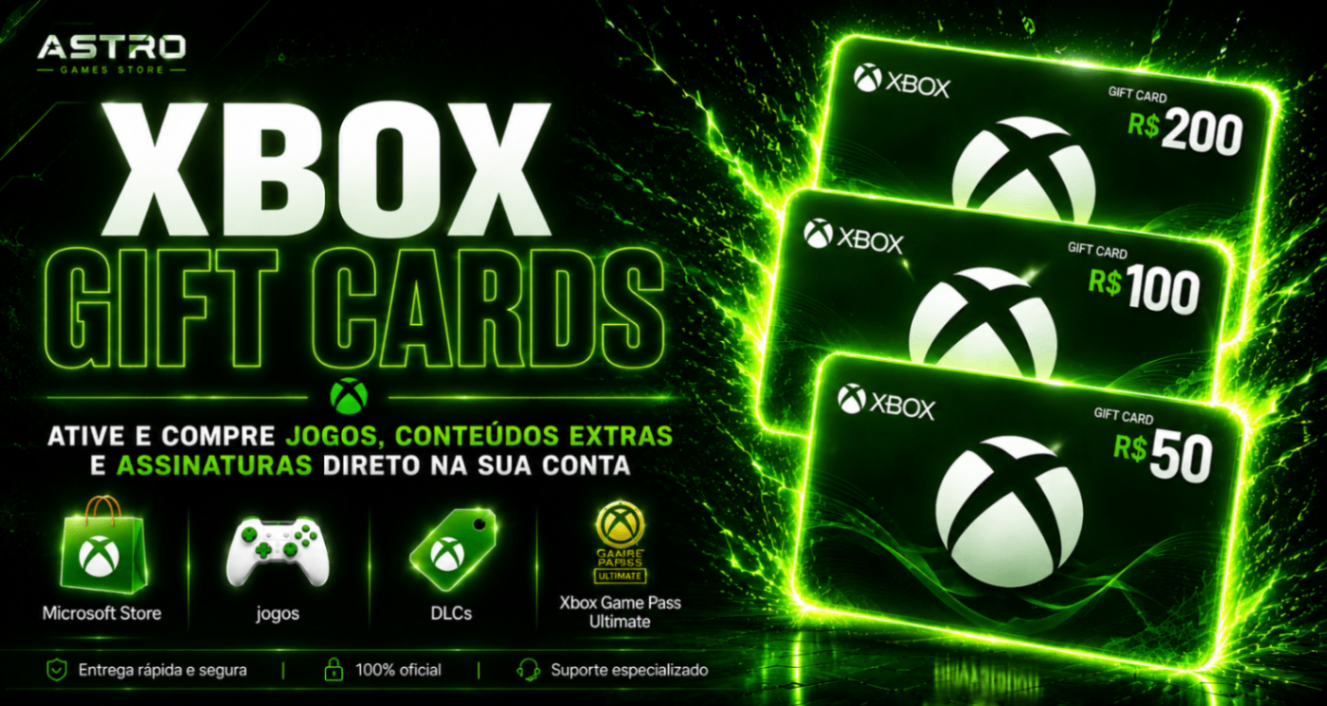 Gift Cards Xbox R$5,00