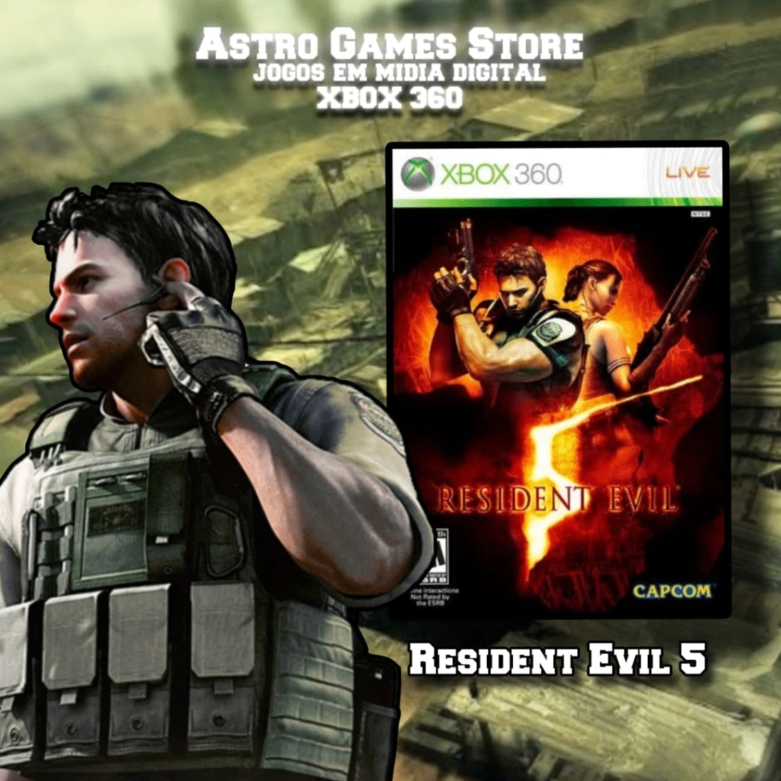 Resident Evil 5 - Xbox 360 Licença